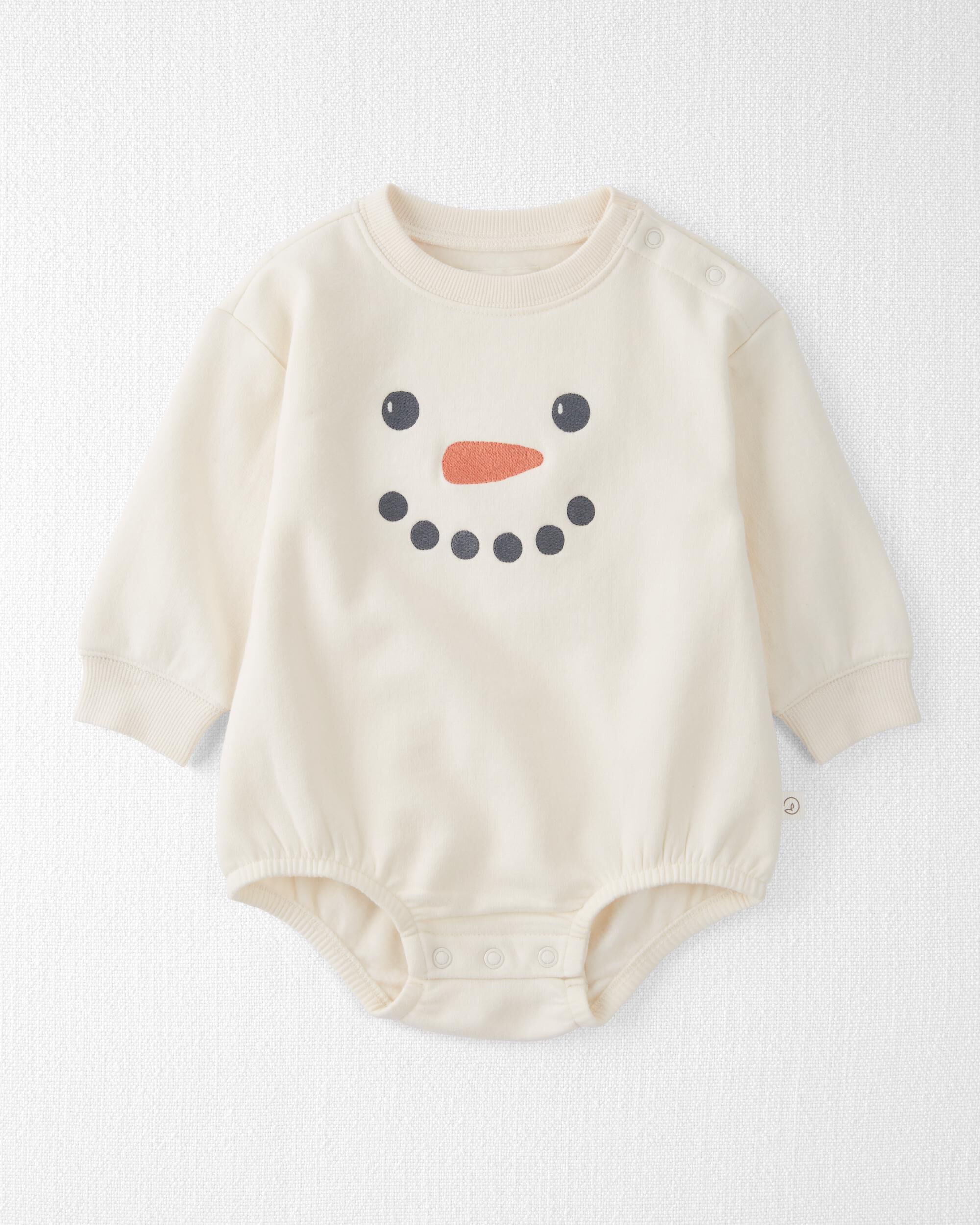 Детское Боди Carter's Baby Snowman Bubble Made With Organic Cotton Carter's