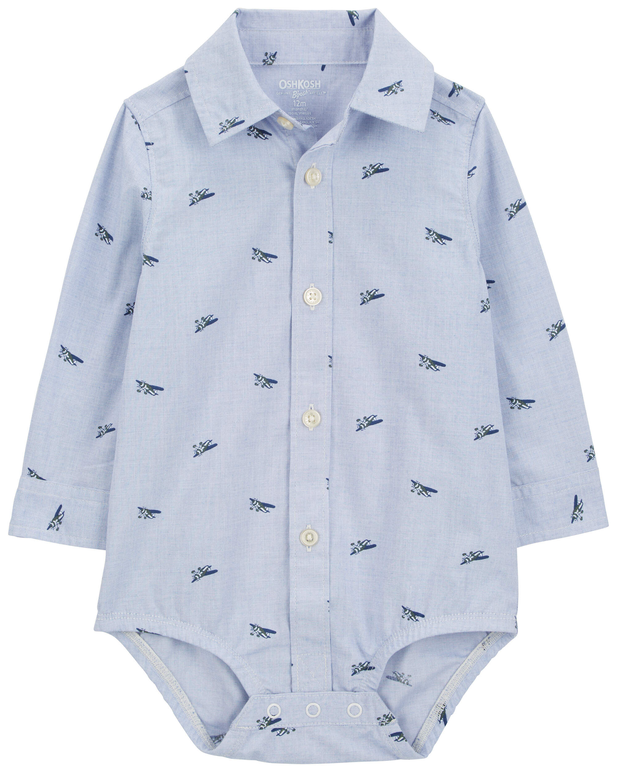 Детское Боди Carter's Baby Airplane Print Long-Sleeve Carter's