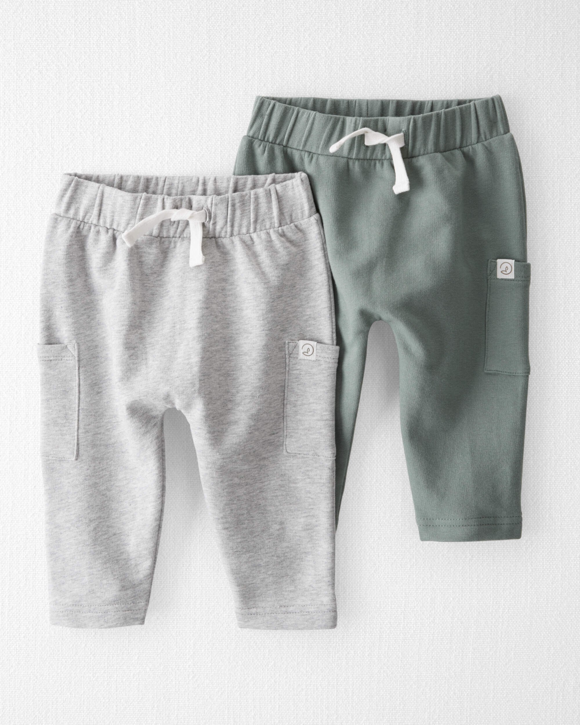 Детские леггинсы Carter's 2-Pack Organic Cotton Pants Carter's