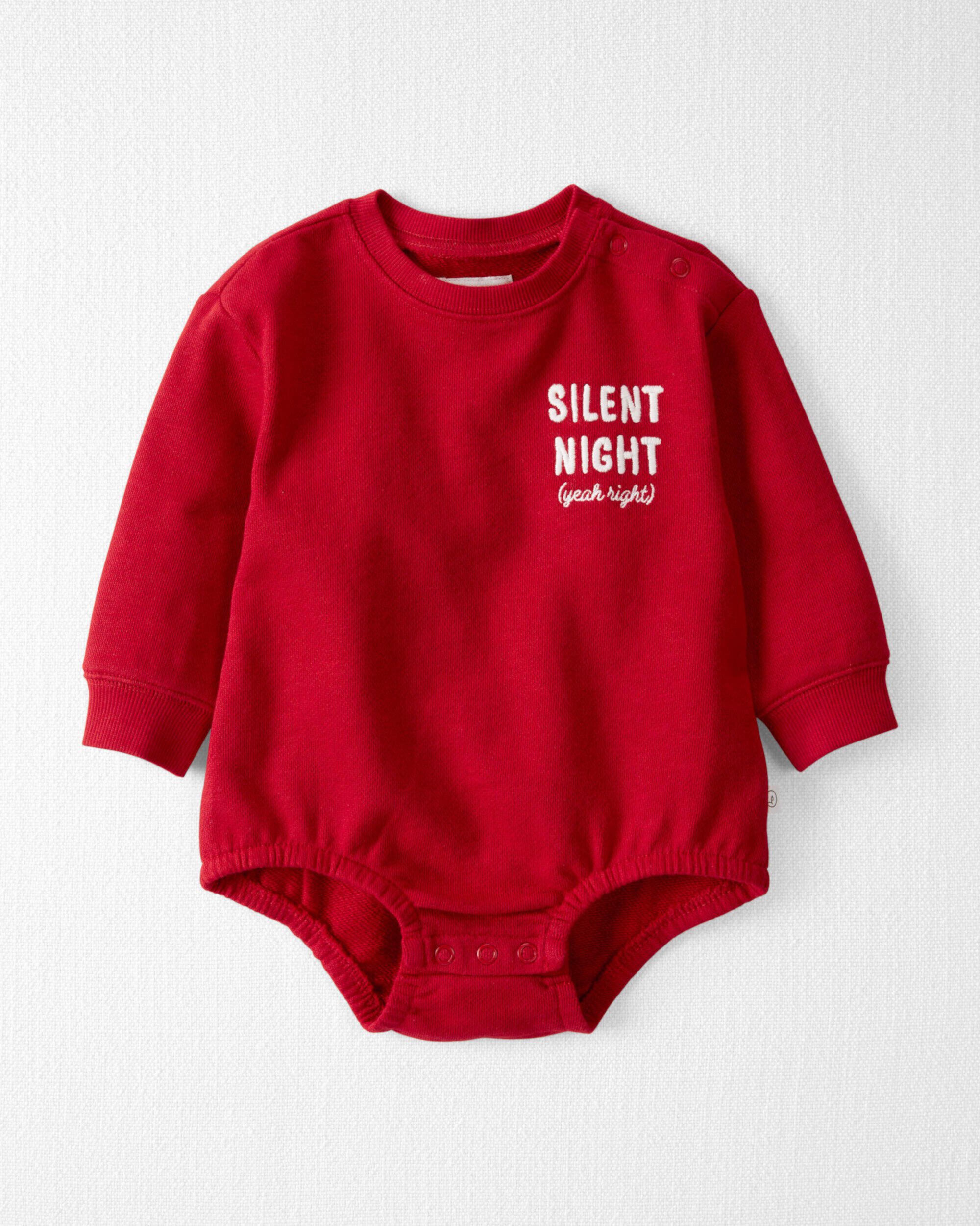 К детскому боди Carter's Silent Night Yeah Right из органического хлопка Carter's