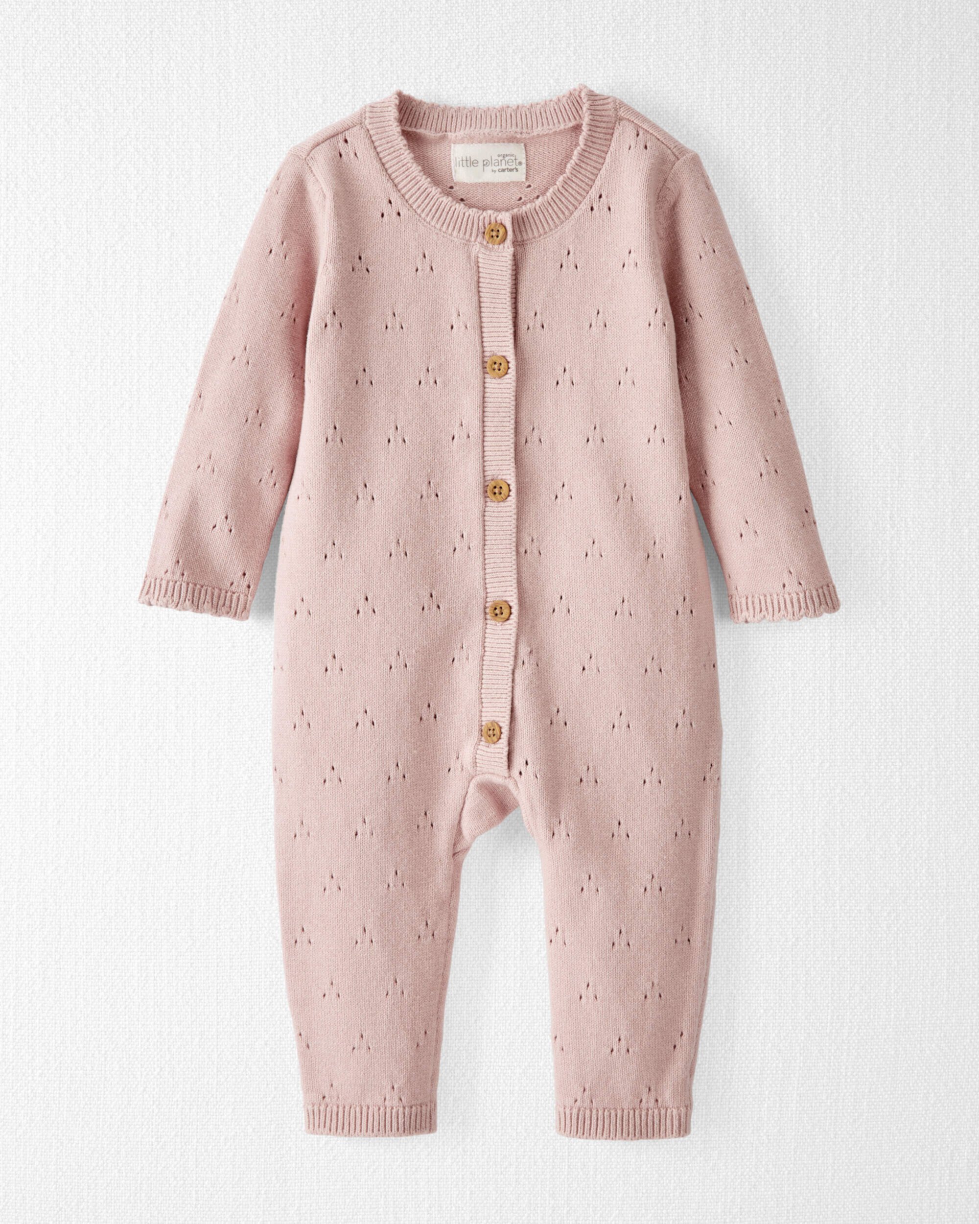 Детский Ромпер Carter's Baby Organic Cotton Sweater Knit Pointelle Carter's