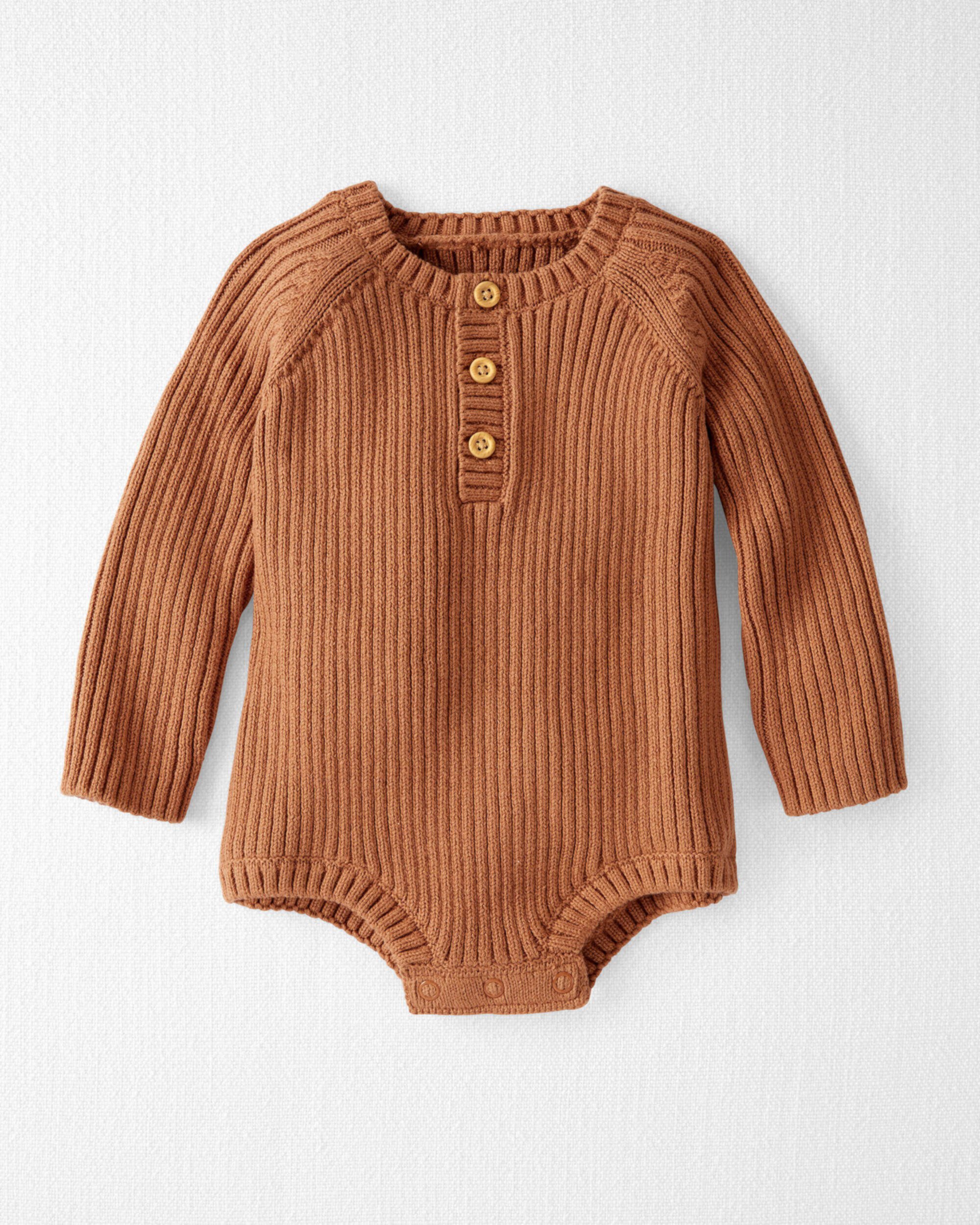 Детское Боди Carter's Organic Cotton Rib Sweater Knit Bubble Carter's