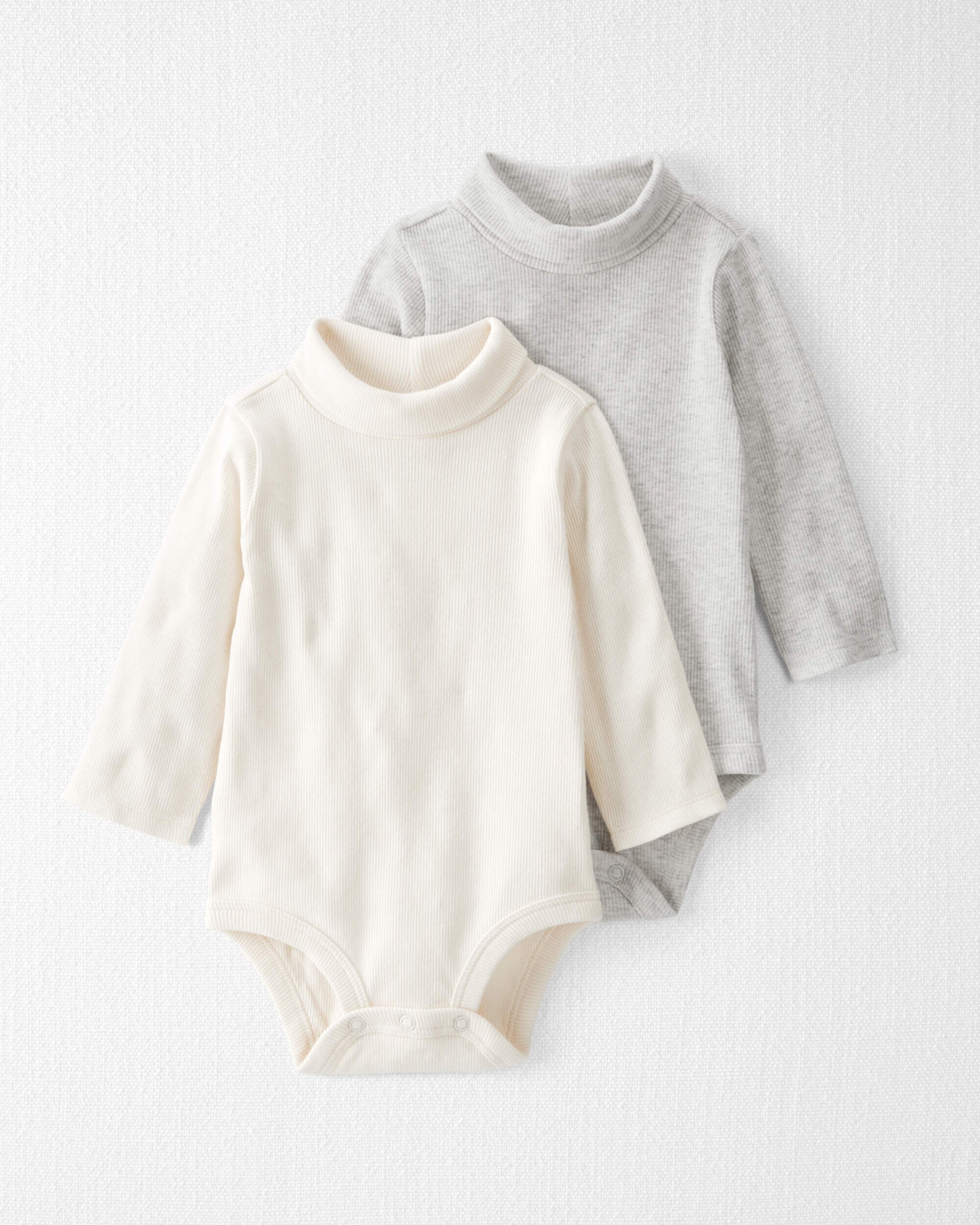 Детские Боди Carter's Organic Cotton Rib Mock Neck Carter's