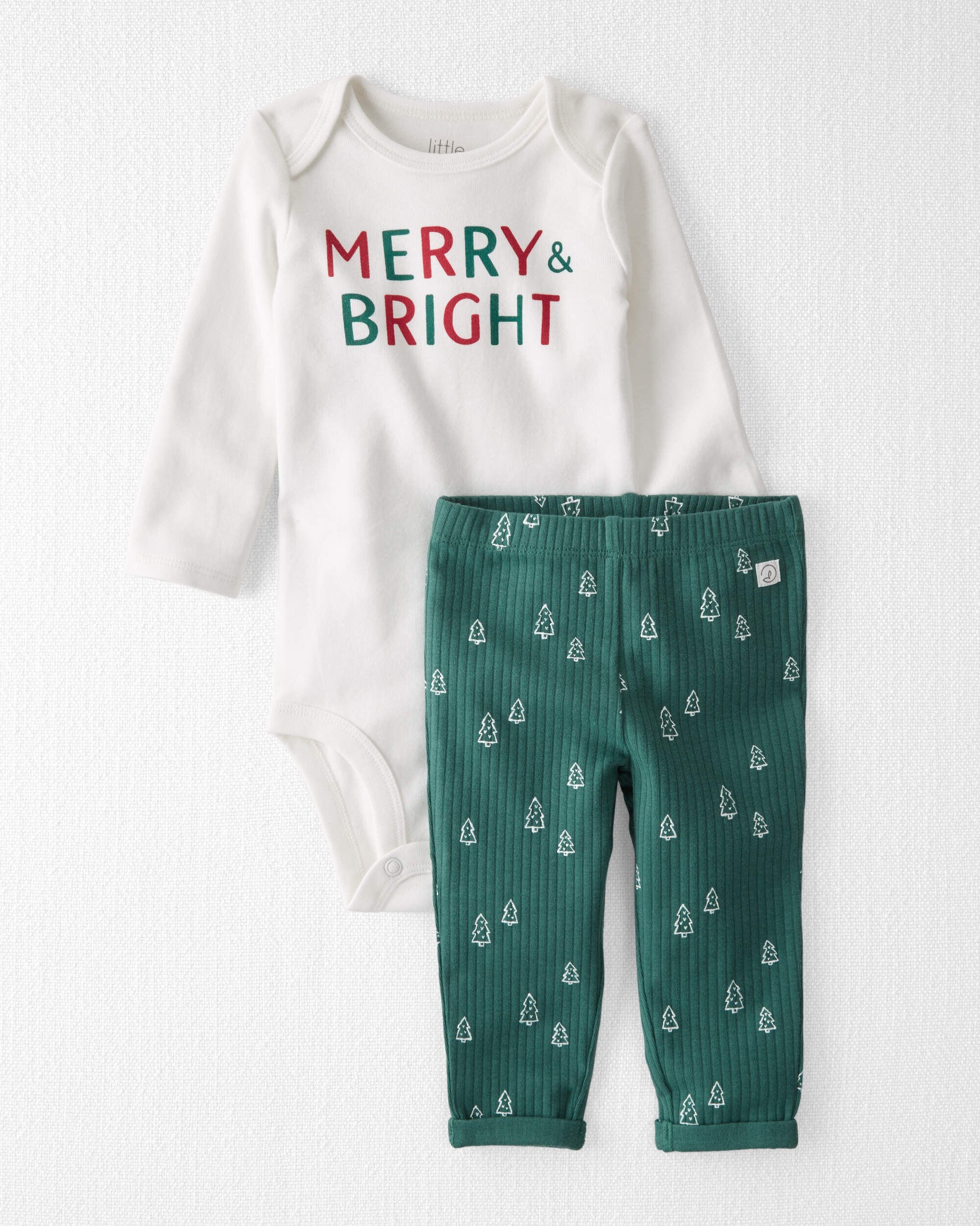 Детские комплекты одежды Carter's Merry & Bright Organic Cotton Bodysuit Set Carter's