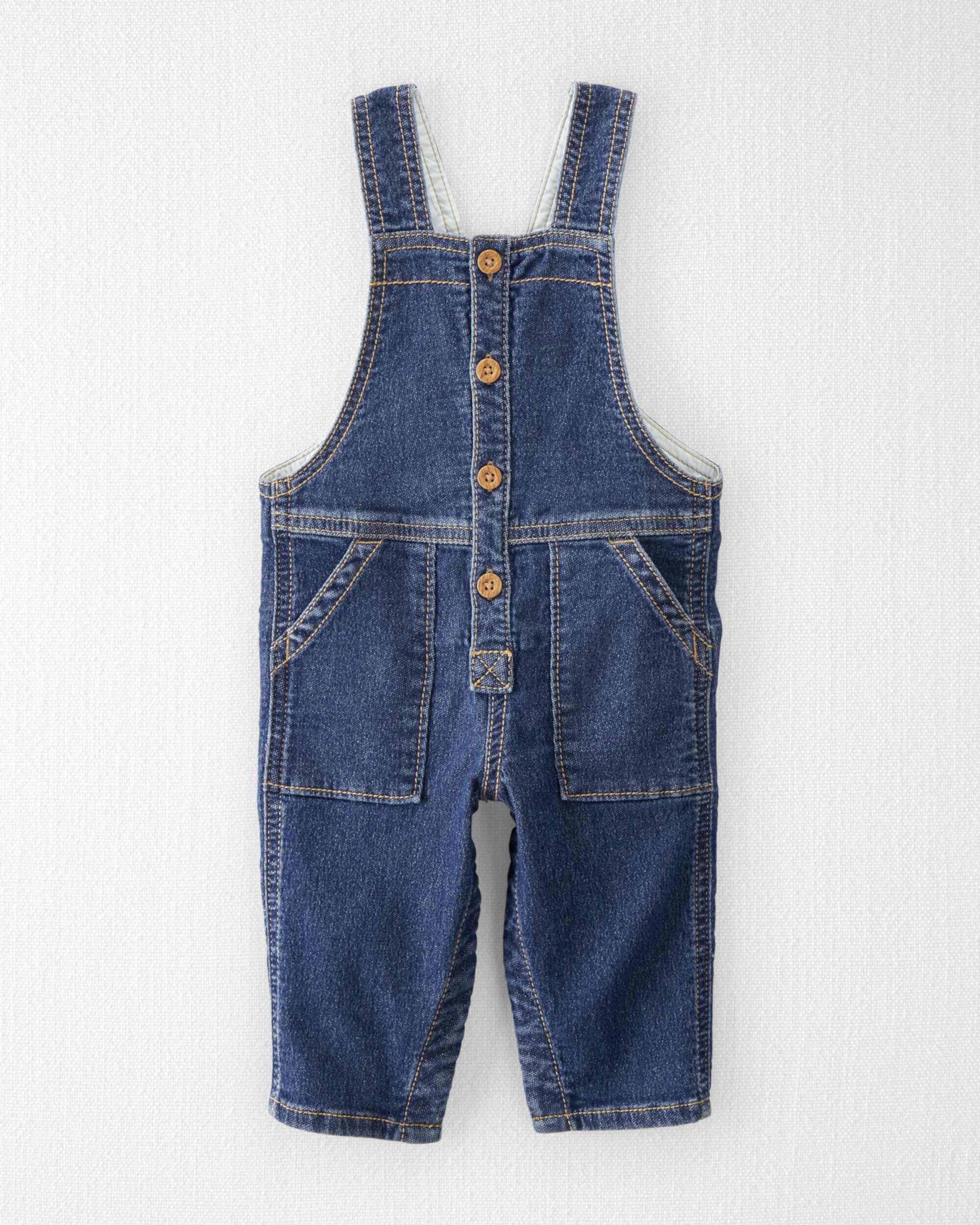 Детские джинсовые комбинезоны Carter's Baby Denim Overalls Made With Organic Cotton Carter's