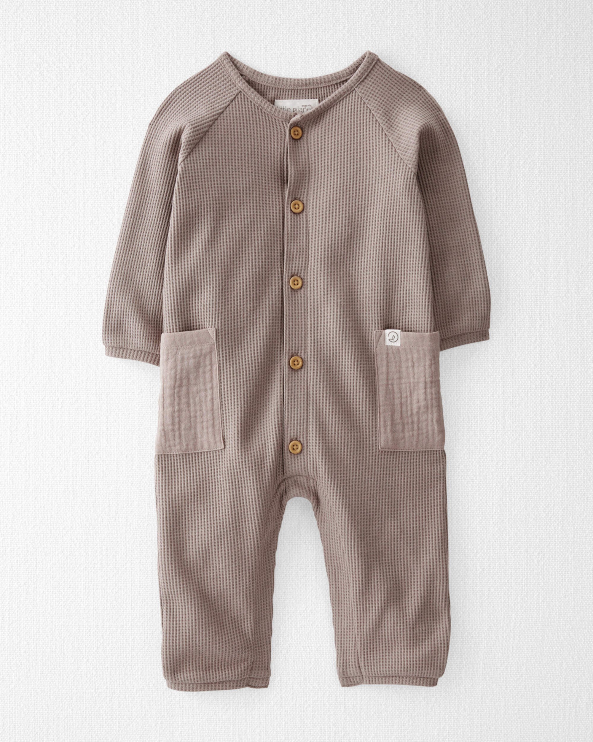 Детский Ромпер Carter's Baby Organic Cotton Waffle Knit Button-Down Jumpsuit Carter's