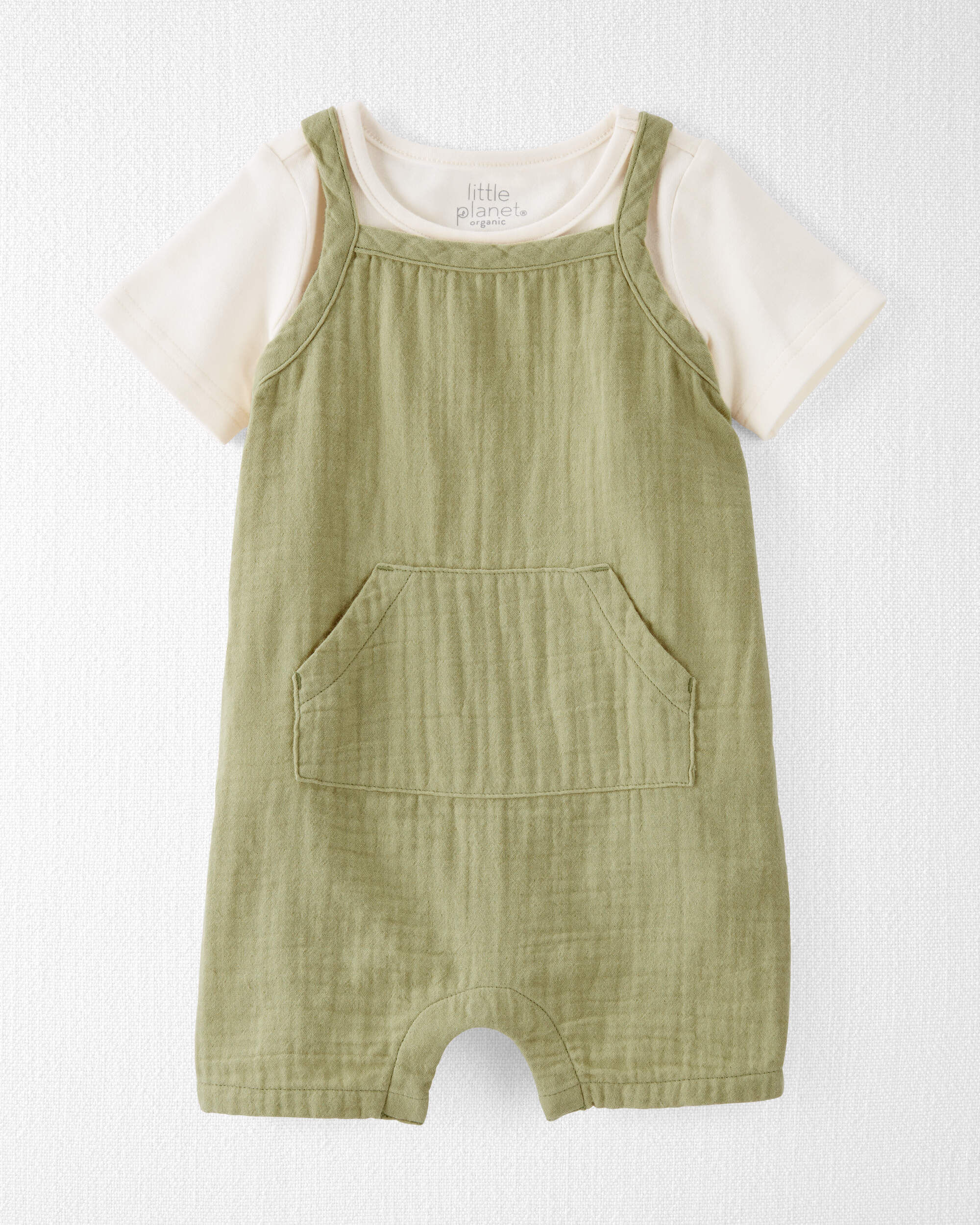 Детский Комплект Одежды Carter's Organic Cotton Gauze Shortall Set Carter's