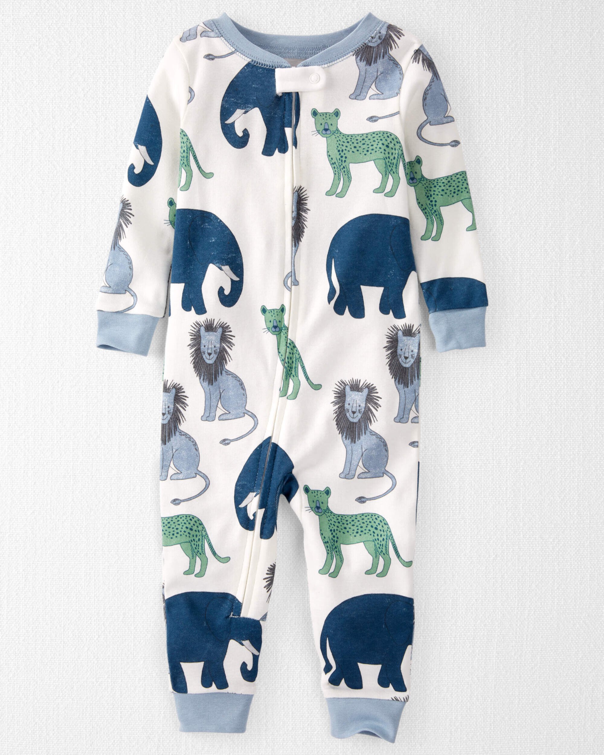 Детские Пижамы Carter's Органические Хлопковые Пижамы 1-Частного В Wildlife Print Carter's