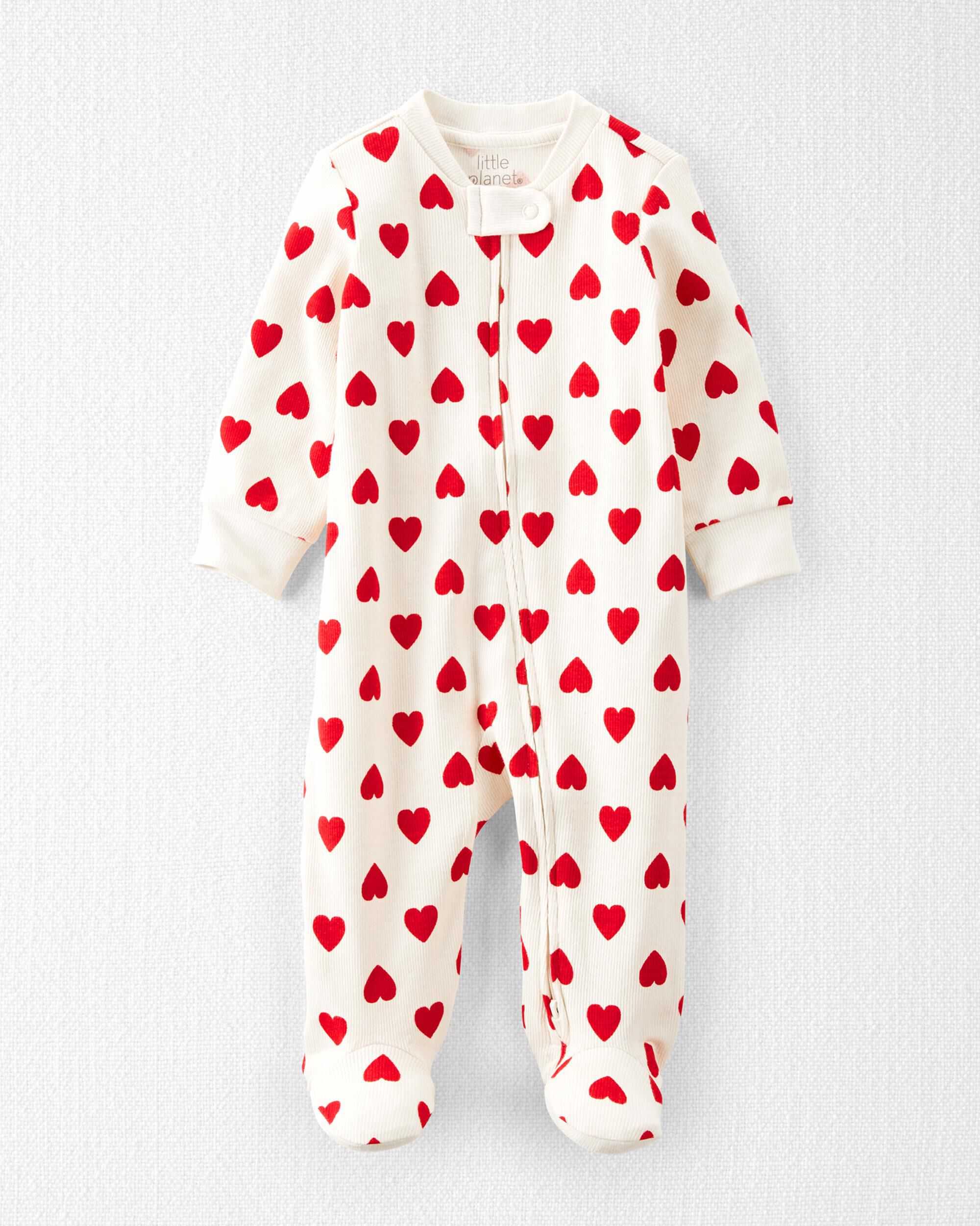 Детские пижамы Carter's Organic Cotton Sleep & Play в сердцах Carter's