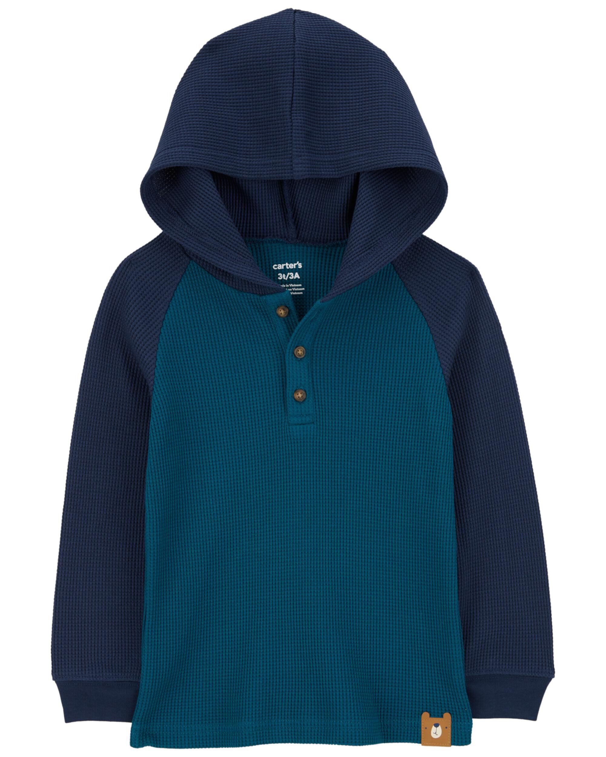 Детская Футболка Carter's Thermal Hooded Henley Carter's