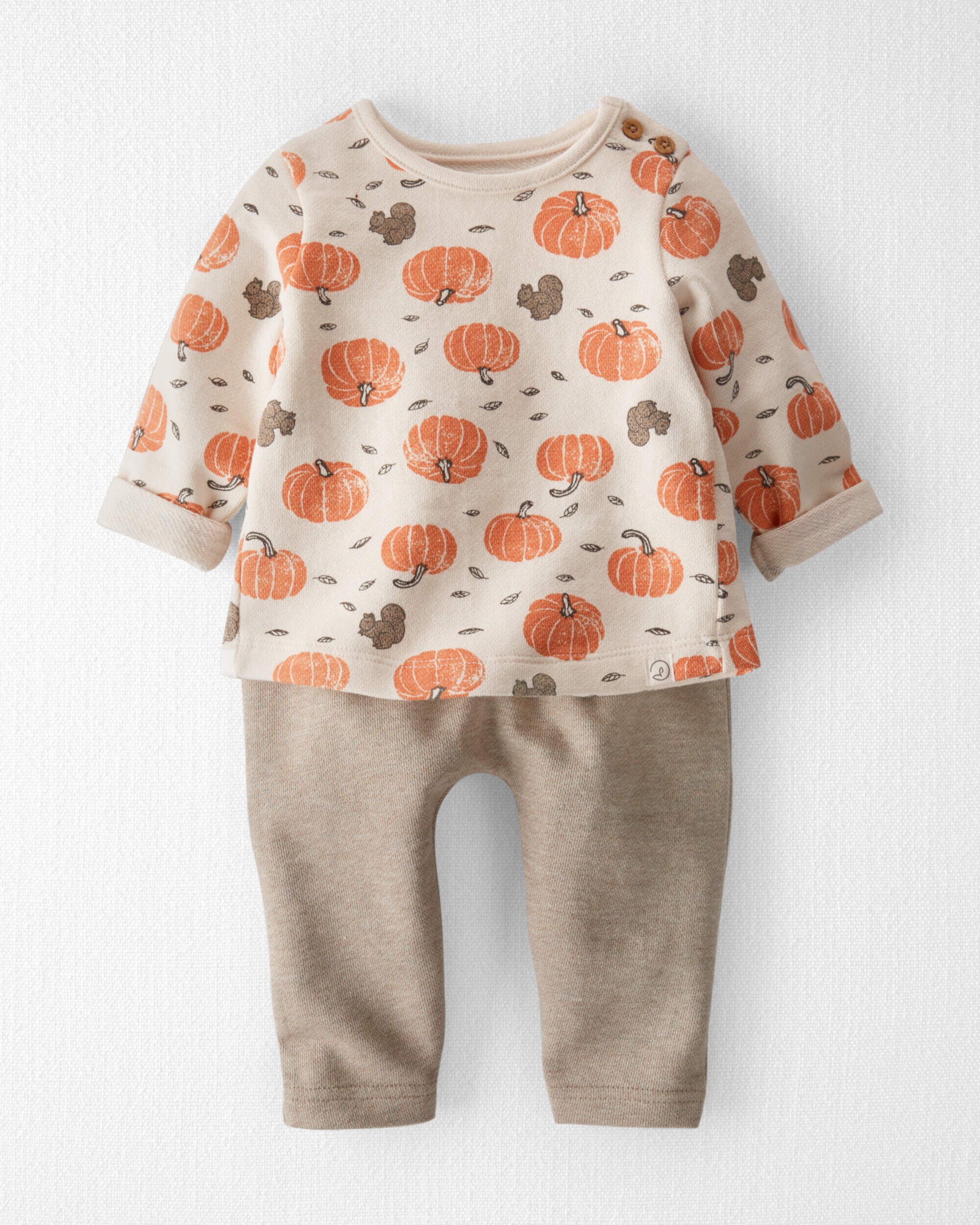 Детский Комплект Одежды Carter's Baby Organic Cotton Set in Harvest Pumpkins Carter's