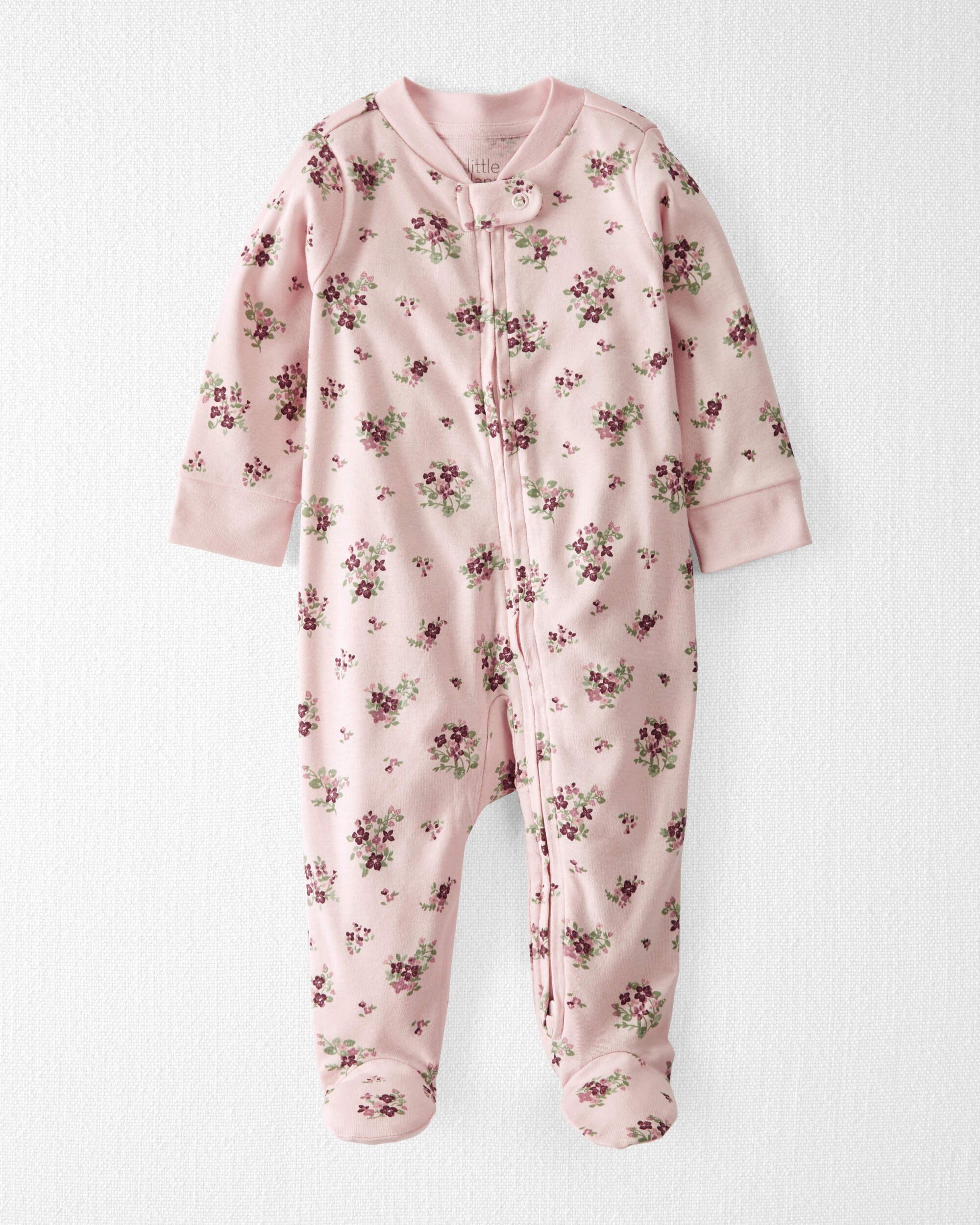 К детские пижамы Carter's Baby Organic Cotton Sleep & Play in Wildberry Bouquet Carter's