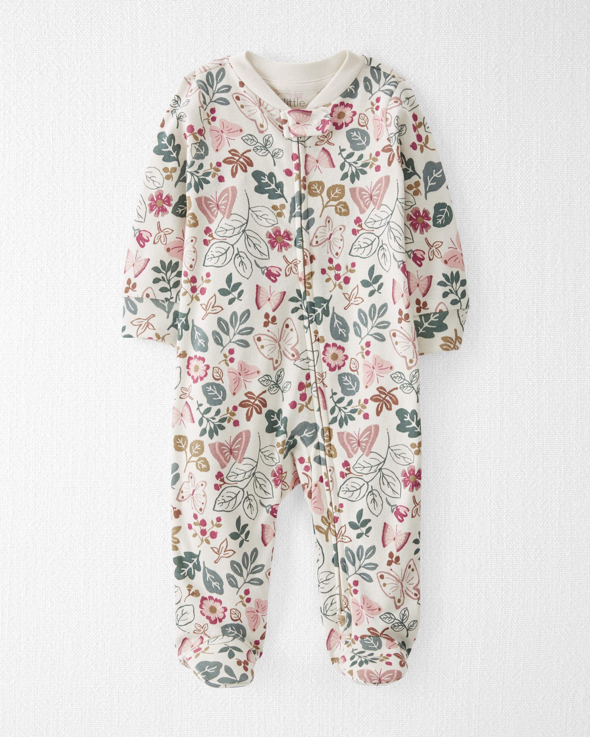 Детские пижамы Carter's Baby Organic Cotton Botanical Butterfly Sleep & Play Carter's