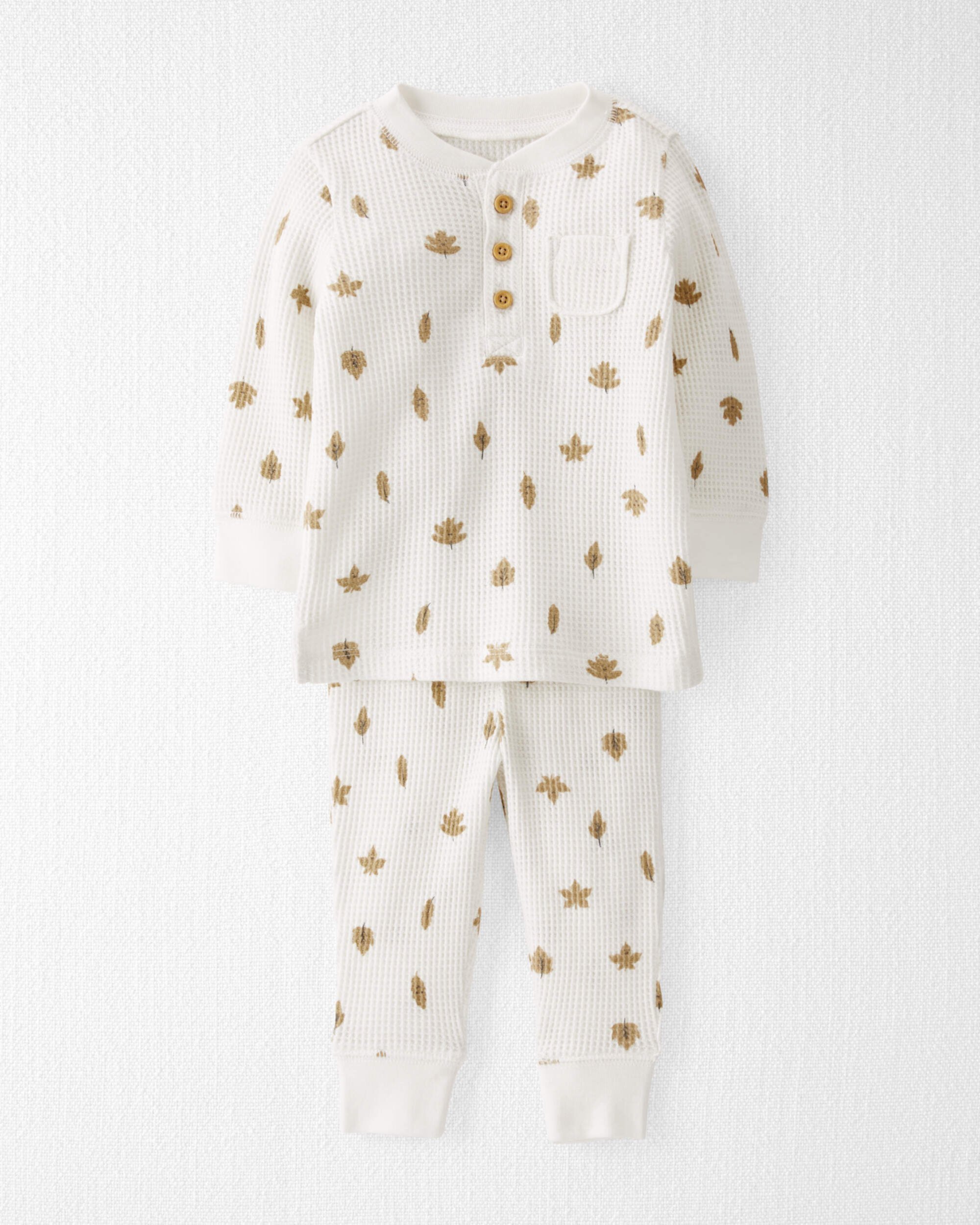 Детский Комплект Одежды Carter's Baby Organic Cotton Waffle Knit Set in Autumn Leaves Carter's