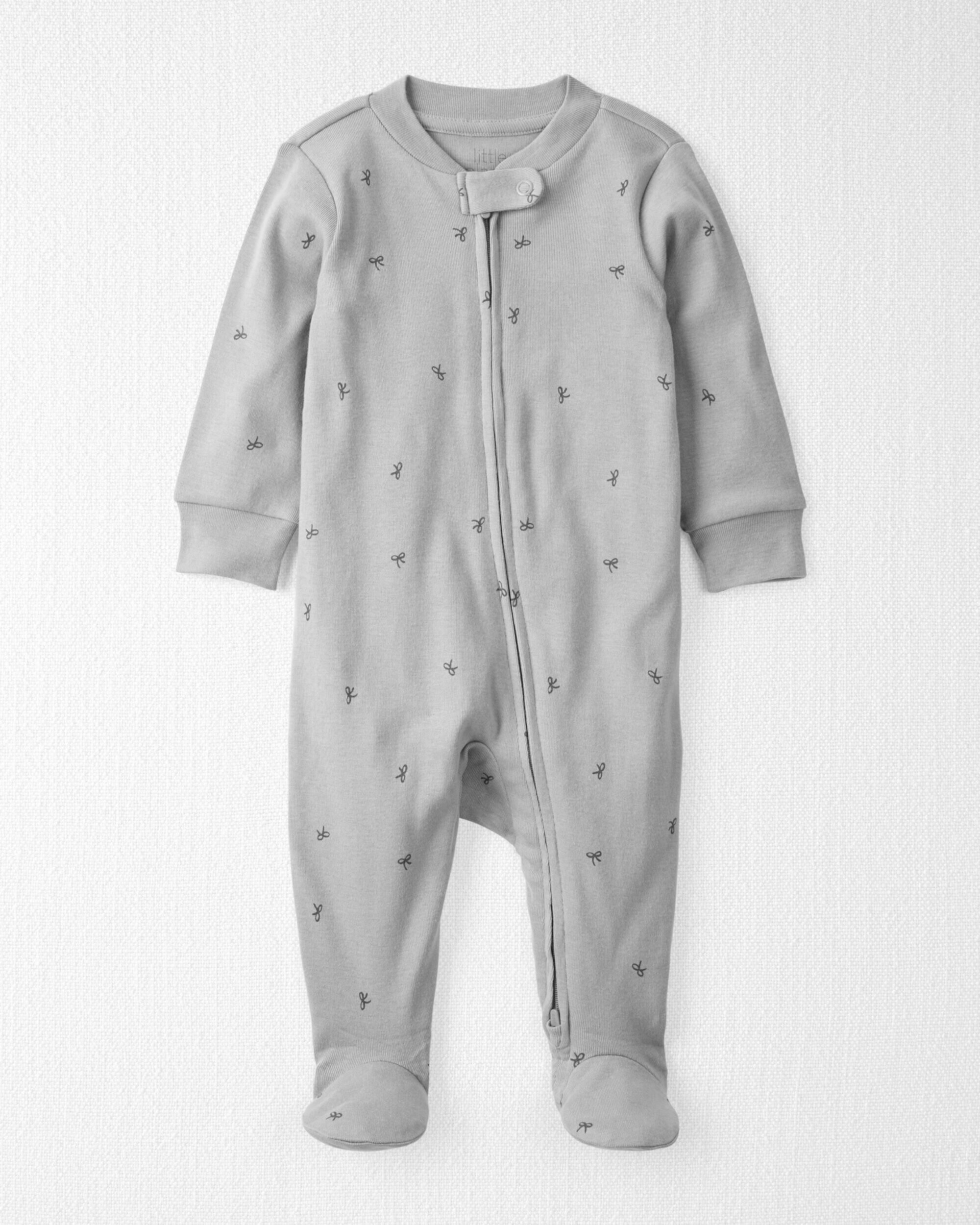 Детские пижамы Carter's Organic Cotton Sleep & Play в бантиках Carter's