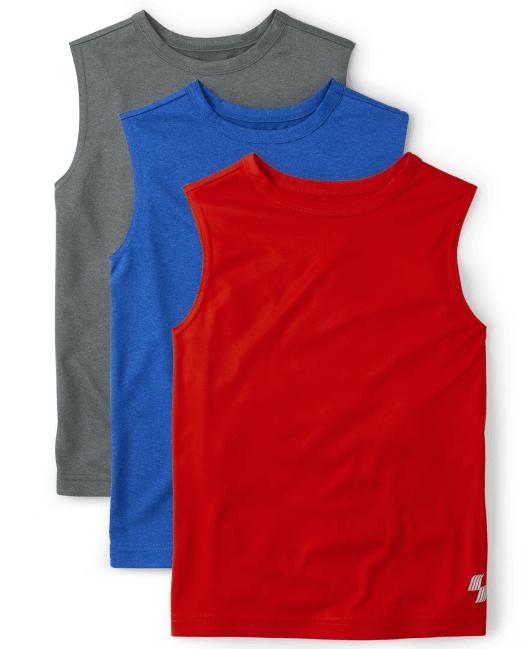 Boys Muscle Tank Top 3-Pack The Children`s Place