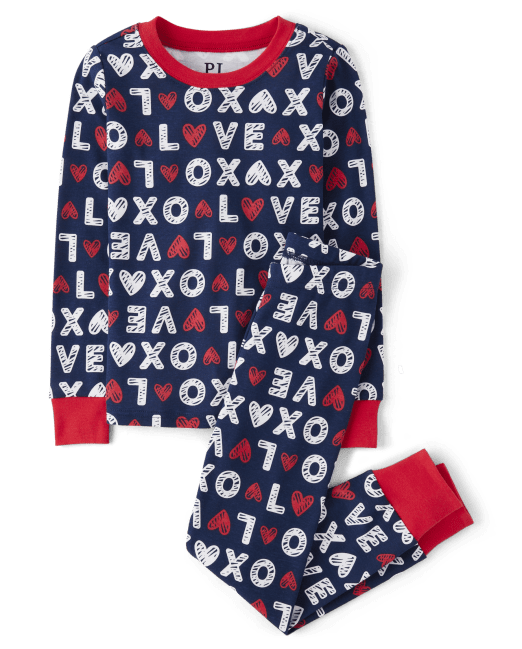 Unisex Kids Matching Family Love Snug Fit Cotton Pajamas The Children`s Place