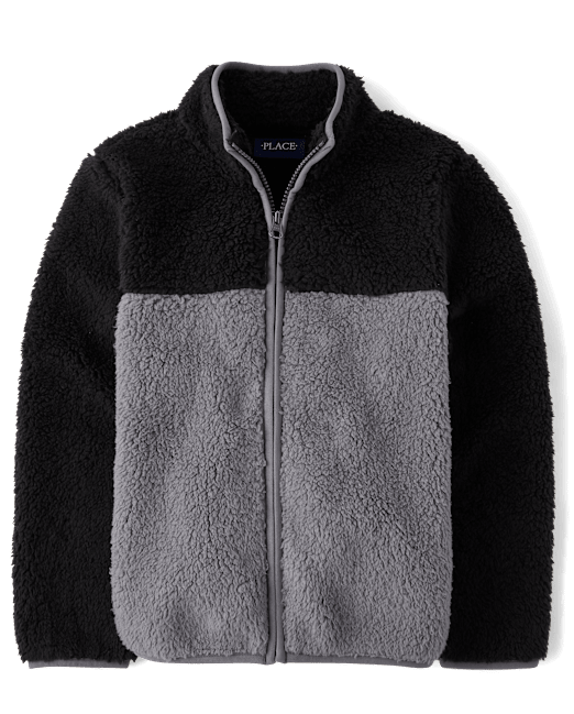 Детская Ветровка The Children`s Place Colorblock Sherpa Zip Up The Children`s Place