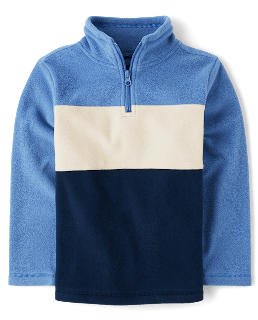 Детская толстовка The Children`s Place Colorblock Microfleece Half Zip Pullover The Children`s Place