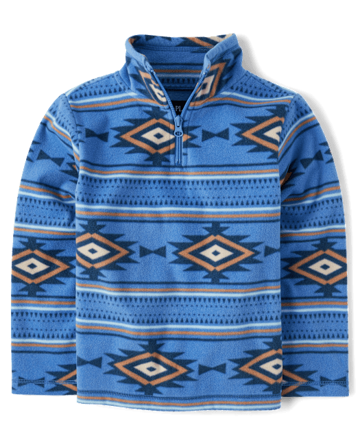 Boys Print Microfleece Half Zip Pullover The Children`s Place