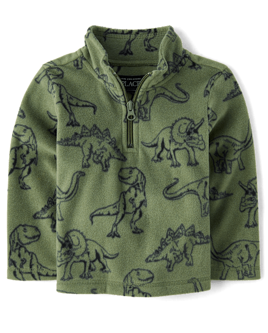 Toddler Boys Print Microfleece Half Zip Pullover The Children`s Place