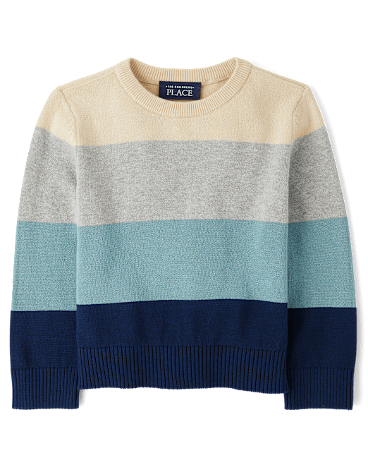 Baby And Toddler Boys Striped Sweater The Children`s Place