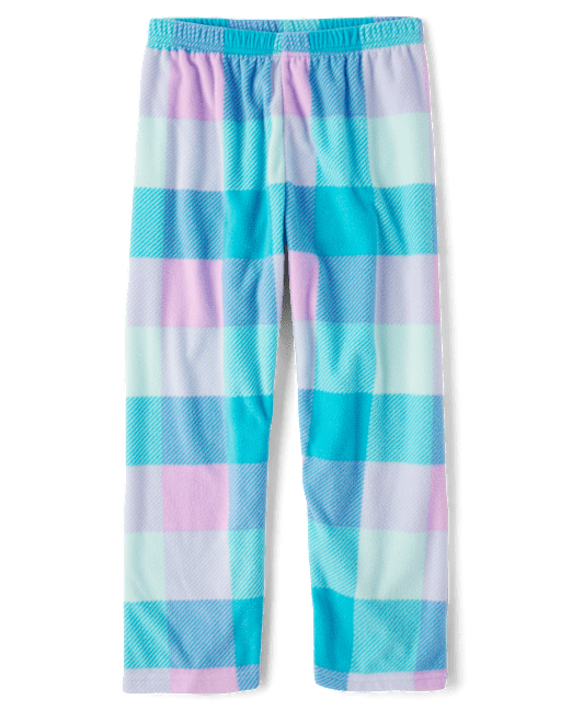 Girls Buffalo Plaid Microfleece Pajama Pants The Children`s Place