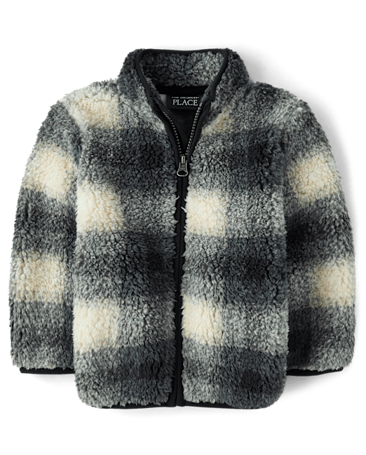 Детские ветровки и легкие куртки The Children's Place Print Sherpa Zip Up Jacket The Children`s Place