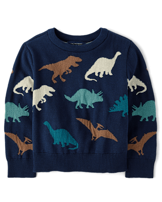 Baby And Toddler Boys Dino Sweater The Children`s Place