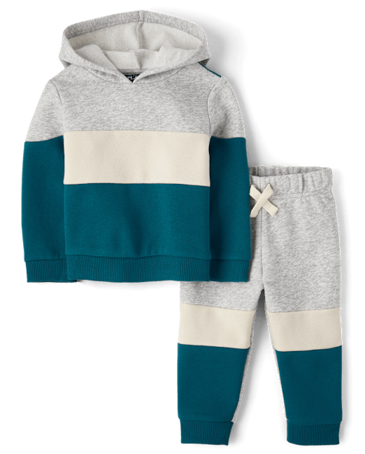 Baby And Toddler Boys Colorblock Fleece 2-Piece Outfit Set The Children`s Place