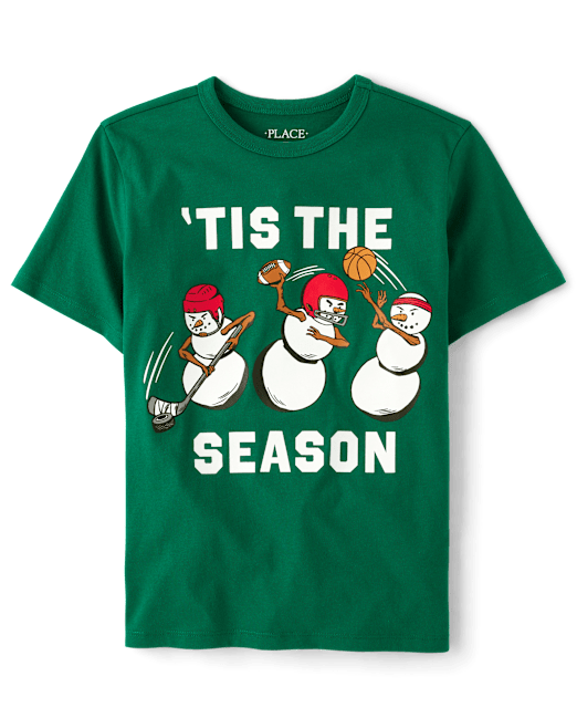 Boys Snowman Sports Graphic Tee The Children`s Place