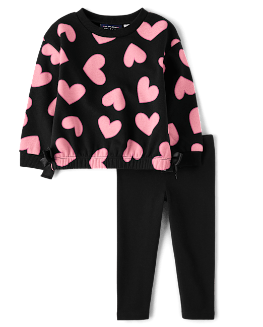 Toddler Girls Heart 2-Piece Outfit Set The Children`s Place