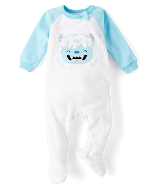 Unisex Baby And Toddler Yeti Microfleece Footed One Piece Pajamas The Children`s Place