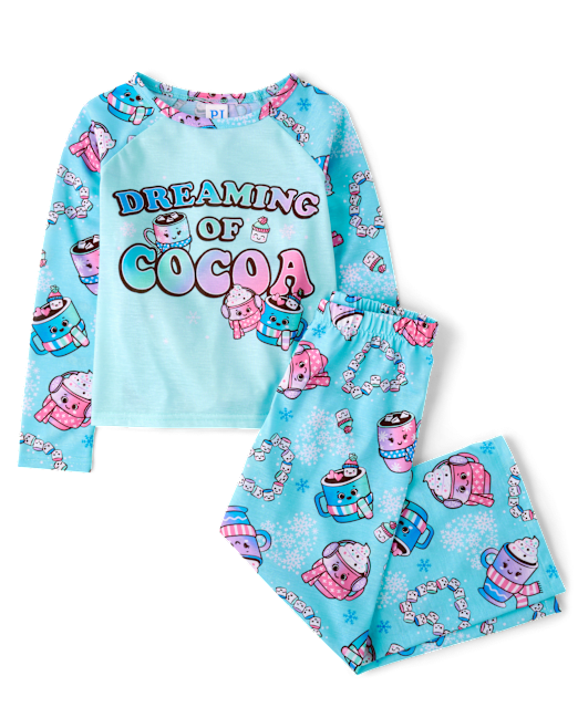 Girls Hot Cocoa Pajamas The Children`s Place