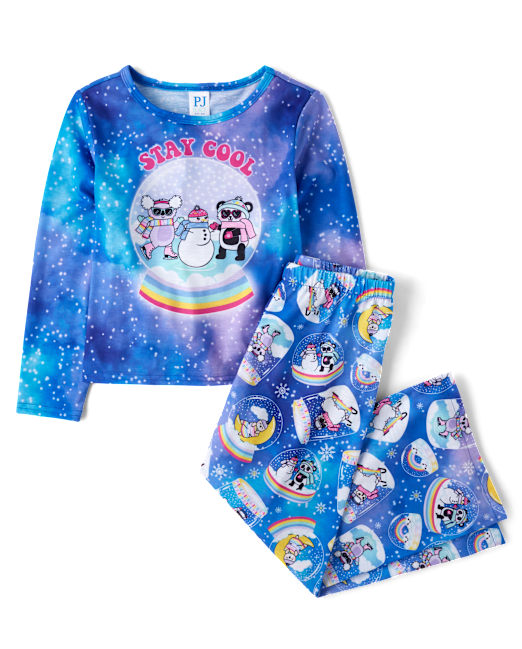 Girls Snow Globe Pajamas The Children`s Place