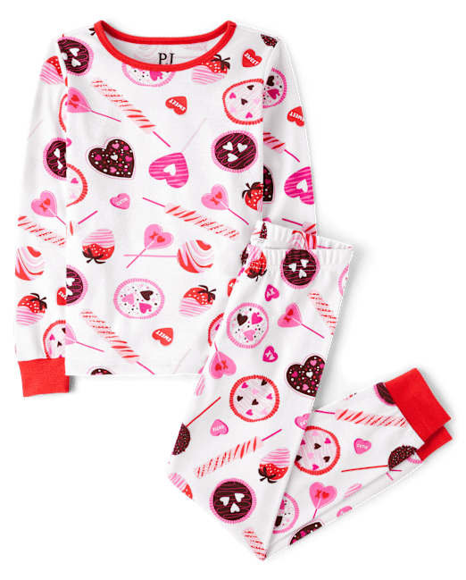 Girls Candy Snug Fit Cotton Pajamas The Children`s Place