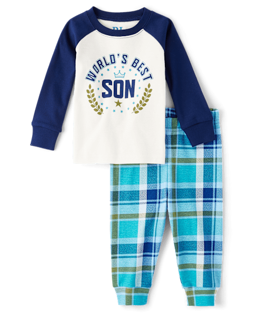 Baby And Toddler Boys World's Best Son Snug Fit Cotton Pajamas The Children`s Place