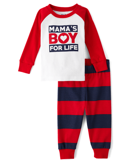 Baby And Toddler Boys Mama's Boy Snug Fit Cotton Pajamas The Children`s Place