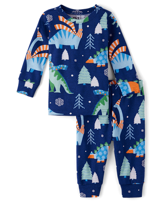 Baby And Toddler Boys Winter Dino Snug Fit Cotton Pajamas The Children`s Place