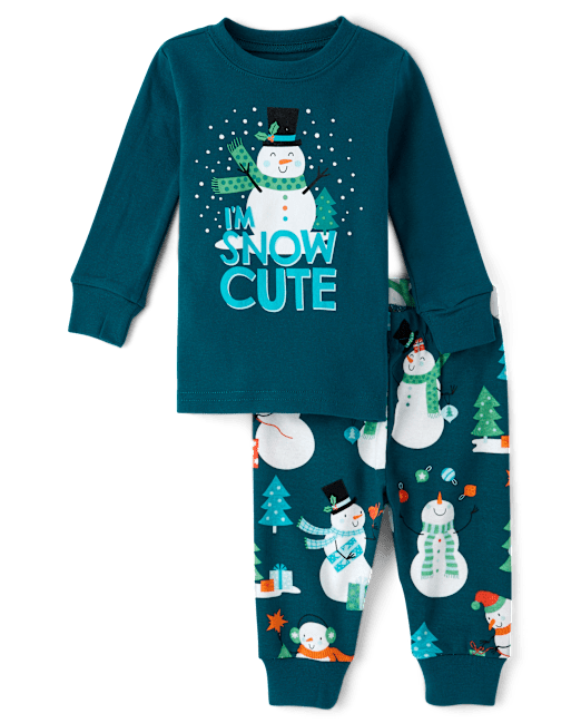 Baby And Toddler Boys Snowman Snug Fit Cotton Pajamas The Children`s Place