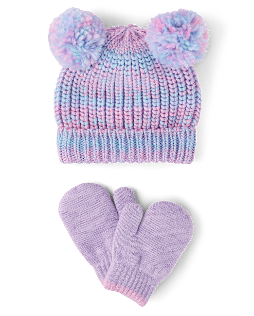 Комплект аксессуаров The Children’s Place Space Dye 2-Piece Cold Weather Set для девочек The Children`s Place