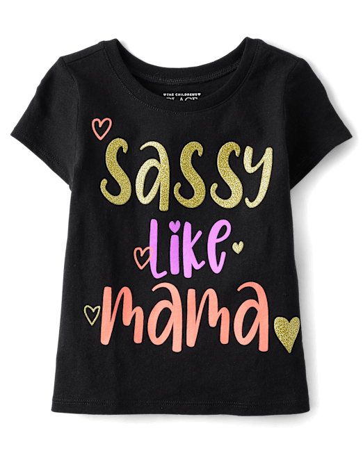 Baby And Toddler Girls Sassy Like Mama Graphic Tee The Children`s Place