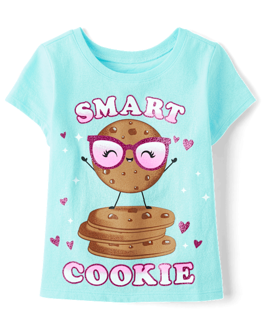 Baby And Toddler Girls Smart Cookie Graphic Tee The Children`s Place