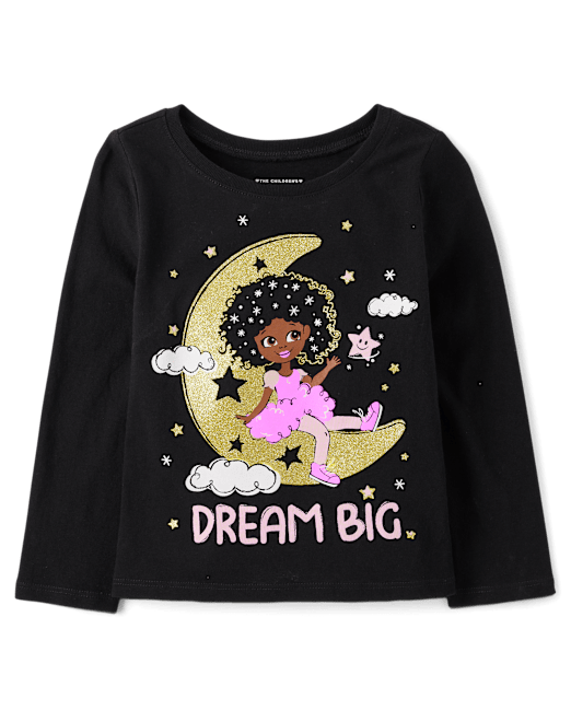 Baby And Toddler Girls Dream Big Graphic Tee The Children`s Place