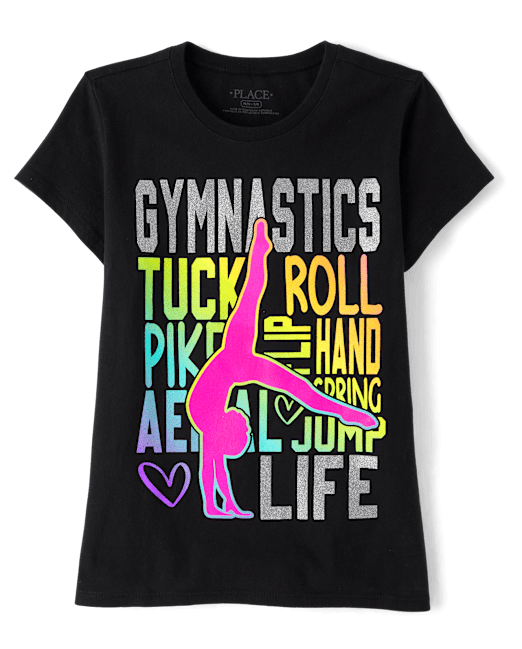 Girls Gymnastics Graphic Tee The Children`s Place