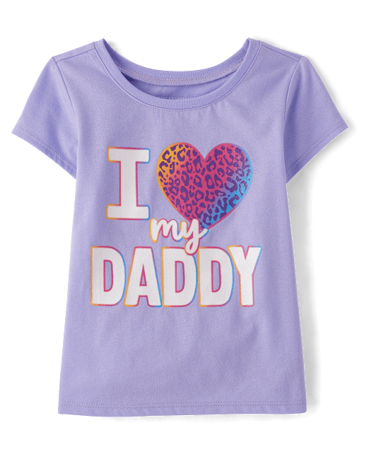 Baby And Toddler Girls Love My Daddy Graphic Tee The Children`s Place