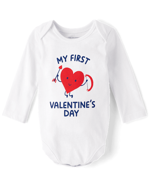 Unisex Baby First Valentine's Day Graphic Bodysuit The Children`s Place