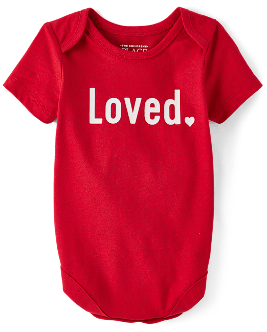 Unisex Baby Loved Graphic Bodysuit The Children`s Place