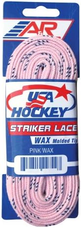 A&R Sports USA Waxed Hockey Laces, 120-Inch, Pink A&R Collectibles