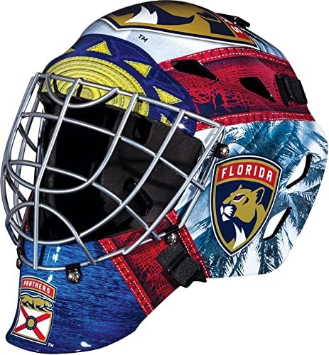 Florida Panthers Unsigned Franklin Sports Replica Mini Goalie Mask - Unsigned Mask Sports Memorabilia